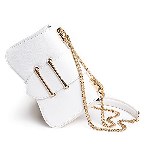 Before & Ever Mini White Shoulder Bag - Small Purse Mini Tote - Small Shoulder Bags for Women - Small White Clutches Purse Bag - White Clutch Handbag - Women's Trendy Cute Purses Hand Bags