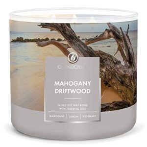 goose creek mahogany driftwood 3-wick scented candle