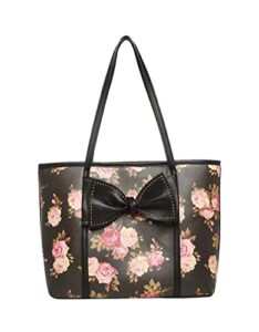 betsey johnson bloomin’ bows tote, floral