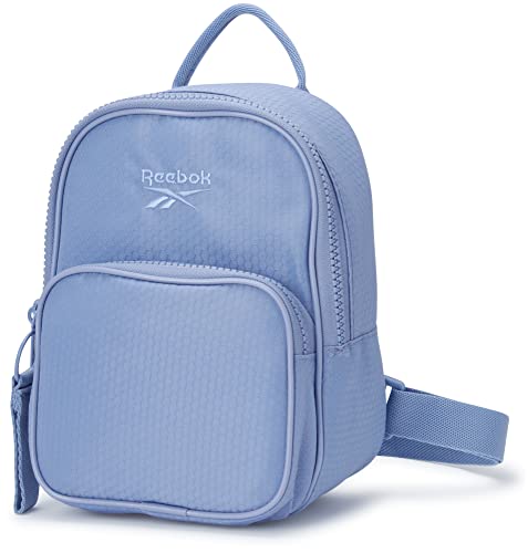 Reebok Women's Backpack - Sydney Lightweight Mini Shoulder Purse - Casual Gym Bag for Kids, Teens, and Adults, Size One Size, Stormy Peri