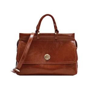 chloe soo shoulder bag for women leather messenger bag large top handle satchel work tote bag professional 46