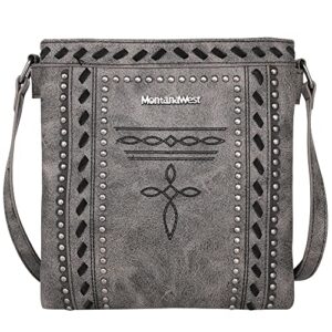 montana west whipstitch collection western purses for women crossbody bags over shoulder purse mw1124g-9360gy+w