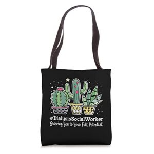 Cute Dialysis Social Worker Appreciation Week Back to School Tote Bag