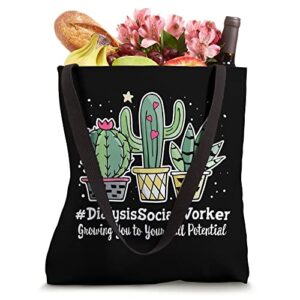 Cute Dialysis Social Worker Appreciation Week Back to School Tote Bag