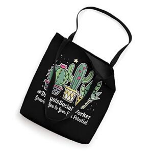 Cute Dialysis Social Worker Appreciation Week Back to School Tote Bag