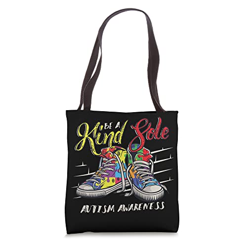 Be A Kind Sole Autism Awareness Autistic Support Tote Bag