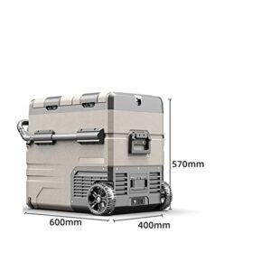 HESNDxbx Mini Fridge 55L Portable Refrigerator Double Door Fridge Cooler Freezer Compressor Fast Refrigeration