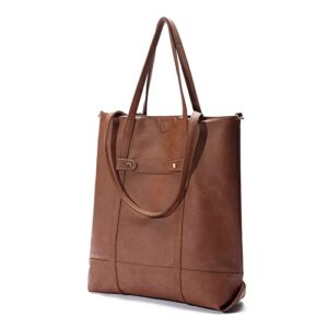 tote bag for women-reversible woman purses and handbags top handle satchel purse large shoulder handbag(22130-d.brown)