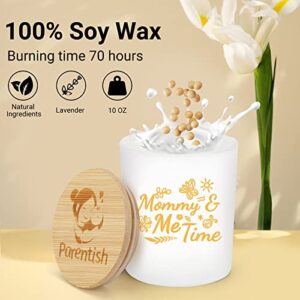 Mommy & Me Time - Lavender Scented Candle, First Time Parent Gifts, Expecting Parent, Mothers Day Gifts, Thanksgiving, Christmas Gift for Mom&Dad