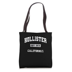 hollister california ca vintage state athletic style tote bag