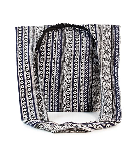 Delrosaria Bohemian Hippie Crossbody Bag Hobo Sling Bag Cotton Messenger Shoulder Bags