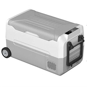 hesndxbx mini fridge 35l refrigerator freezer cooler mini fridge freezer portable compressor ice box for outdoor camping