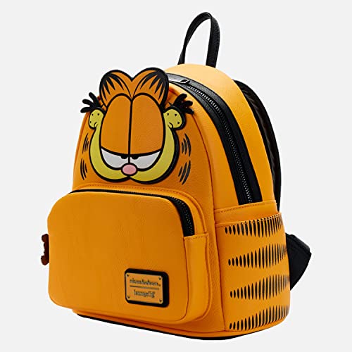 Loungefly Nickelodeon Garfield Womens Double Strap Shoulder Bag Mini Backpack Purse