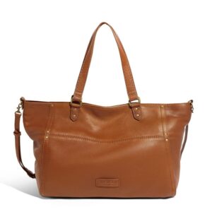 american leather co. – lolo large tote – highly functional & superbly fashionable – saddle smooth