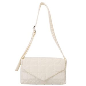 juoxeepy puffer crossbody bag for women puffy purse quilted puffer bag padded satchel purse lightweight puffer shoulder bag