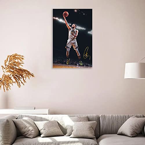 priman Stephen Curry Poster 12x18inches(30x45cm) Unframed Canvas Paintings Motivational And Cool Basketball Star Wall Art For Room Aesthetics Boys Gift