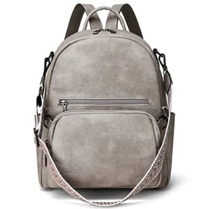 yiqun backpack purse for women, leather purse backpack shoulder bags fashion women backpack travel backpack with belt bag