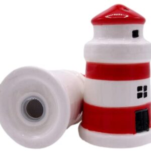 Sea Creature Salt and Pepper Shakers (Red and White Lighthouses)