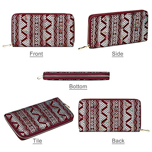 OIDERY Clutch Wallet for Women-Zip Around Long Wallet For Women, Large Capacity Womens Wallet With Zipper Coin Purse