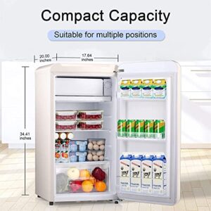 HESNDxbx Mini Fridge Mini Fridge Compact Refrigerator Freezer AC Large Capacity Storage Beverages Vegetables