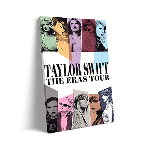 Country Music Pop Singers Swift Album Poster Taylor Canvas Wall Art Aesthetic Decoration Printed Canvas Art Printing Decoration (12x18,Unframed)