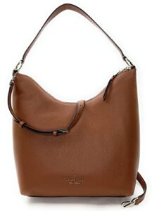 kate spade zippy pebbled leather shoulder bag (warm ginger bread)