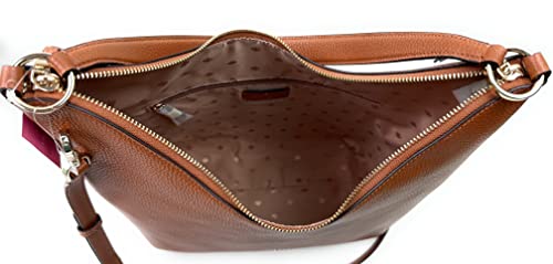 Kate Spade Zippy Pebbled Leather Shoulder Bag (Warm ginger bread)