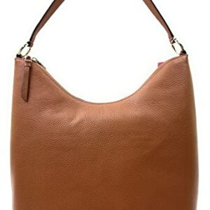 Kate Spade Zippy Pebbled Leather Shoulder Bag (Warm ginger bread)