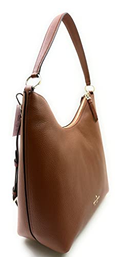 Kate Spade Zippy Pebbled Leather Shoulder Bag (Warm ginger bread)