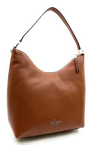 Kate Spade Zippy Pebbled Leather Shoulder Bag (Warm ginger bread)