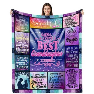 lviliss granddaughter gifts from grandma, gifts for granddaughter, to my granddaughter throw blanket 50″x60″, granddaughter blanket from grandma, granddaughter gifts for birthday graduation christmas