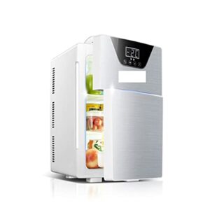 hesndxbx mini fridge 20l refrigerator mini small refrigerator home dual-use cold and warm -door refrigerator fresh-keeping box