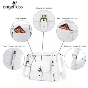 Angel Kiss Crossbody Bags Shoulder Bags and Handbags for Women Multi Pocket Daily Soft Hobo Purses Medium Size