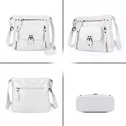 Angel Kiss Crossbody Bags Shoulder Bags and Handbags for Women Multi Pocket Daily Soft Hobo Purses Medium Size