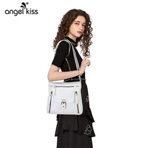 Angel Kiss Crossbody Bags Shoulder Bags and Handbags for Women Multi Pocket Daily Soft Hobo Purses Medium Size