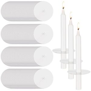 250 pcs church candle drip protectors paper candle holders bulk for candlelight service kit for devotional candlelight vigil church service memorial shabbat candles christmas eve candles, 3.15 inch