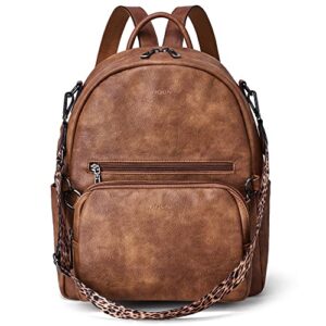 yiqun backpack purse for women, leather purse backpack shoulder bag designer women backpack travel backpack with belt bag