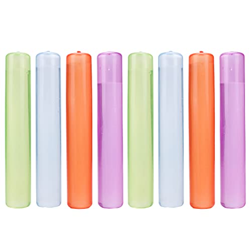 SHENGQIPC Water Bottle Ice Stick, Reusable Ice Sticks for Water Bottles, Ice Pack for Bottles, Pack of 8, Colorful