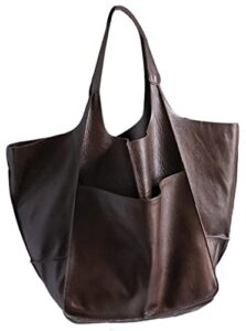 obosoyo handbags for women big capacity shoulder bag roomy bag ladies large pu leather purse totes