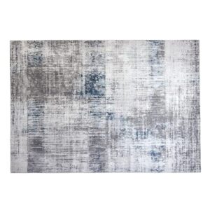 OMERAI Washable Rug 5'x7' Area Rugs for Living Room Abstract Rug Machine Washable Rug with Non Slip Rug for Bedroom Grey Rug Carpet Dining Home Decor Office Area Rug (Gray)