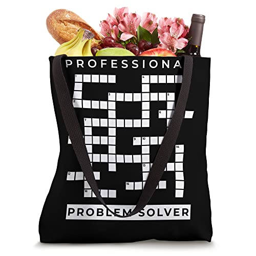 Professional problem solver funny Crossword puzzle Tote Bag