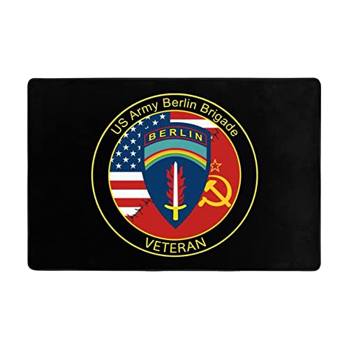 Army Berlin Brigade Veteran Area Rug Living Room Bedroom Kitchen Sofa Bedside Carpet Floor Mats 36"X24"