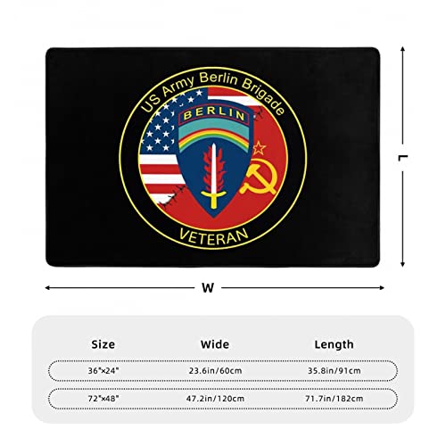 Army Berlin Brigade Veteran Area Rug Living Room Bedroom Kitchen Sofa Bedside Carpet Floor Mats 36"X24"