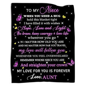 cotimo niece gifts from auntie throw blanket niece gifts blankets from aunt best niece gifts for birthday christmas thanksgiving 50 “x60