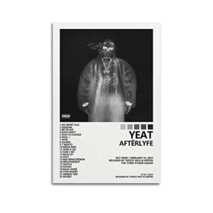 chunfen yeat poster afterlyfe album cover poster posters for room aesthetic canvas wall art bedroom decor 12x18inch(30x45cm)