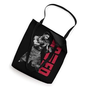 Adonis Creed pose with vertical logo red Tote Bag