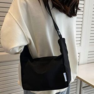 Hobo Bag Women Chic Tote Bag Stylish Nylon Shoulder Bag Students Fashion Messenger Bag