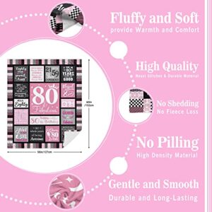 80th Birthday Gifts for Women, 80th Birthday Decorations for Women, 80th Birthday Gifts Ideas, Best 80th Birthday Gifts, Gifts for 80-Year-Old,1943 Birthday Gifts for Women, Throw Blanket 60"x50"