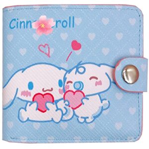 anime wallet cute purse men women wallet girls leather wallet cartoon wallet anime merch (daergou bai wallet)…