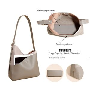 Genuine Leather Shoulder Hobo Purses Handbag for Women Soft Tote Bag Fashion Crossbody Bag